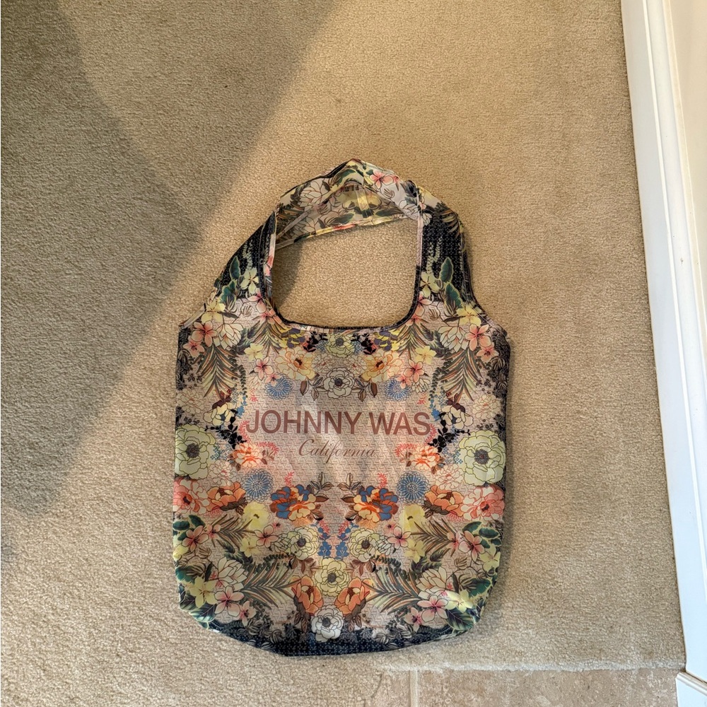 Johnny Was Multicolor Floral Tote Bag